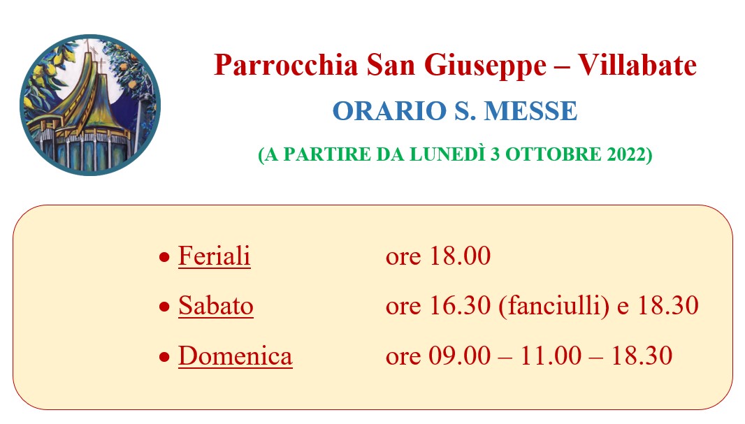 Orario Messe A San Giovanni Rotondo Orario Sante Messe » Parrocchia San Giuseppe